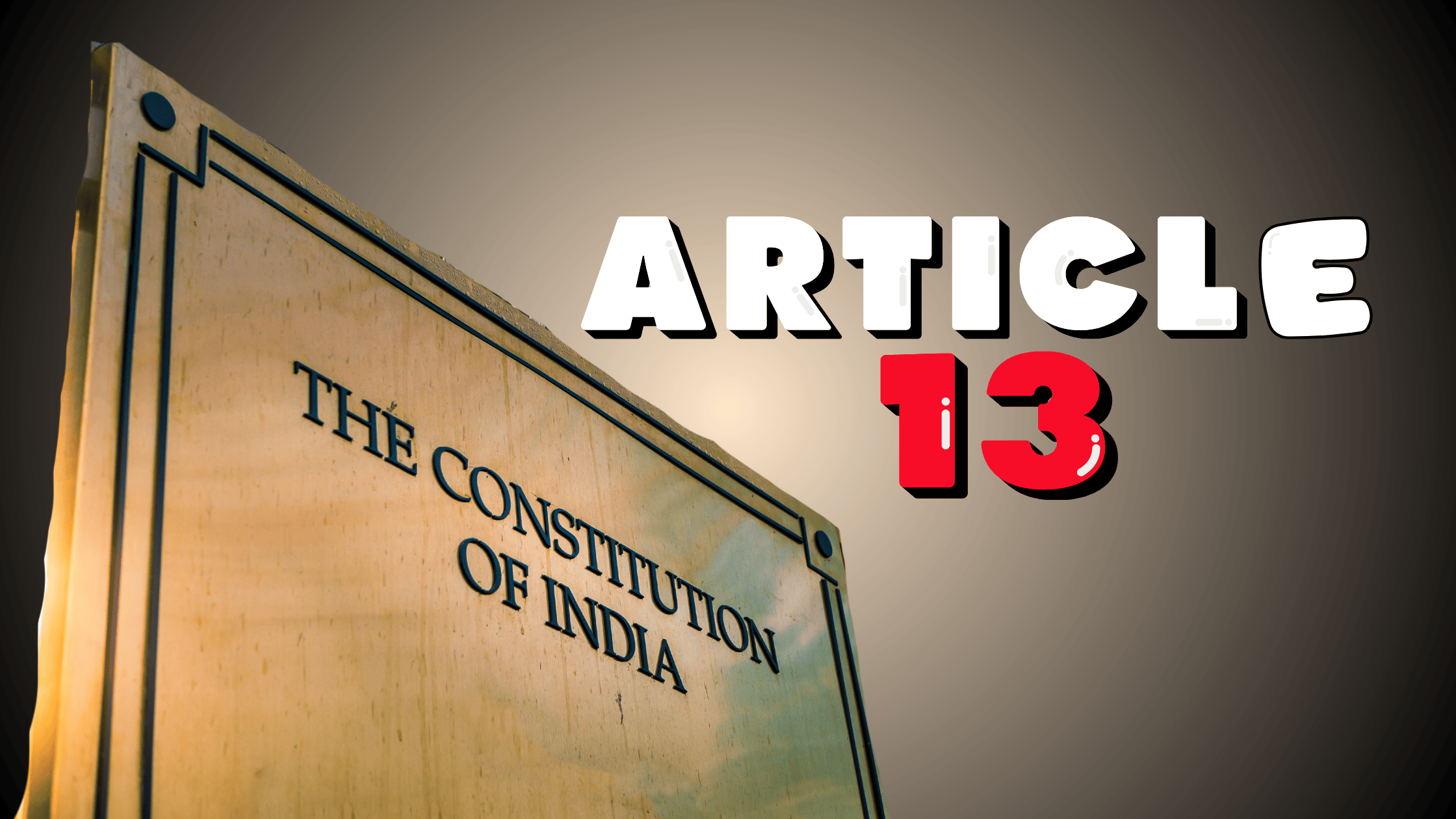 Article 13 in Constitution of India